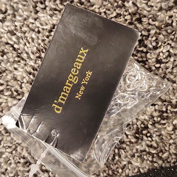 NWT D'margeaux black glitter clutch with chain - Picture 5 of 5